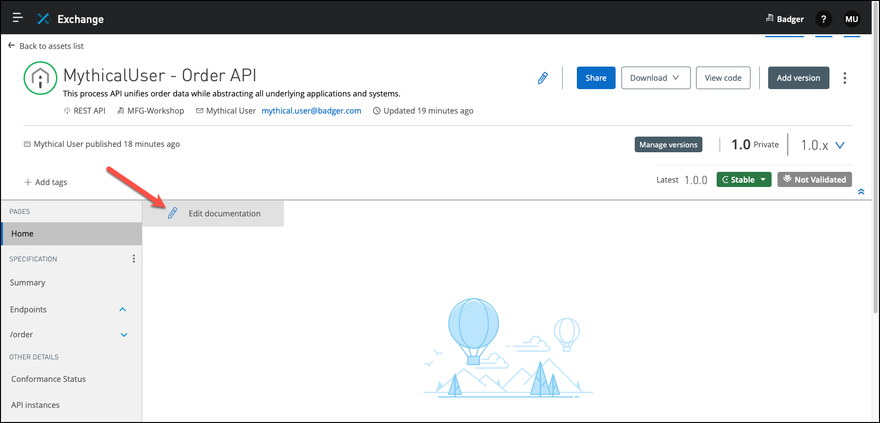 lab04 exchange order api edit doc