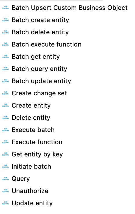 lab07 SAP S4 connector entities