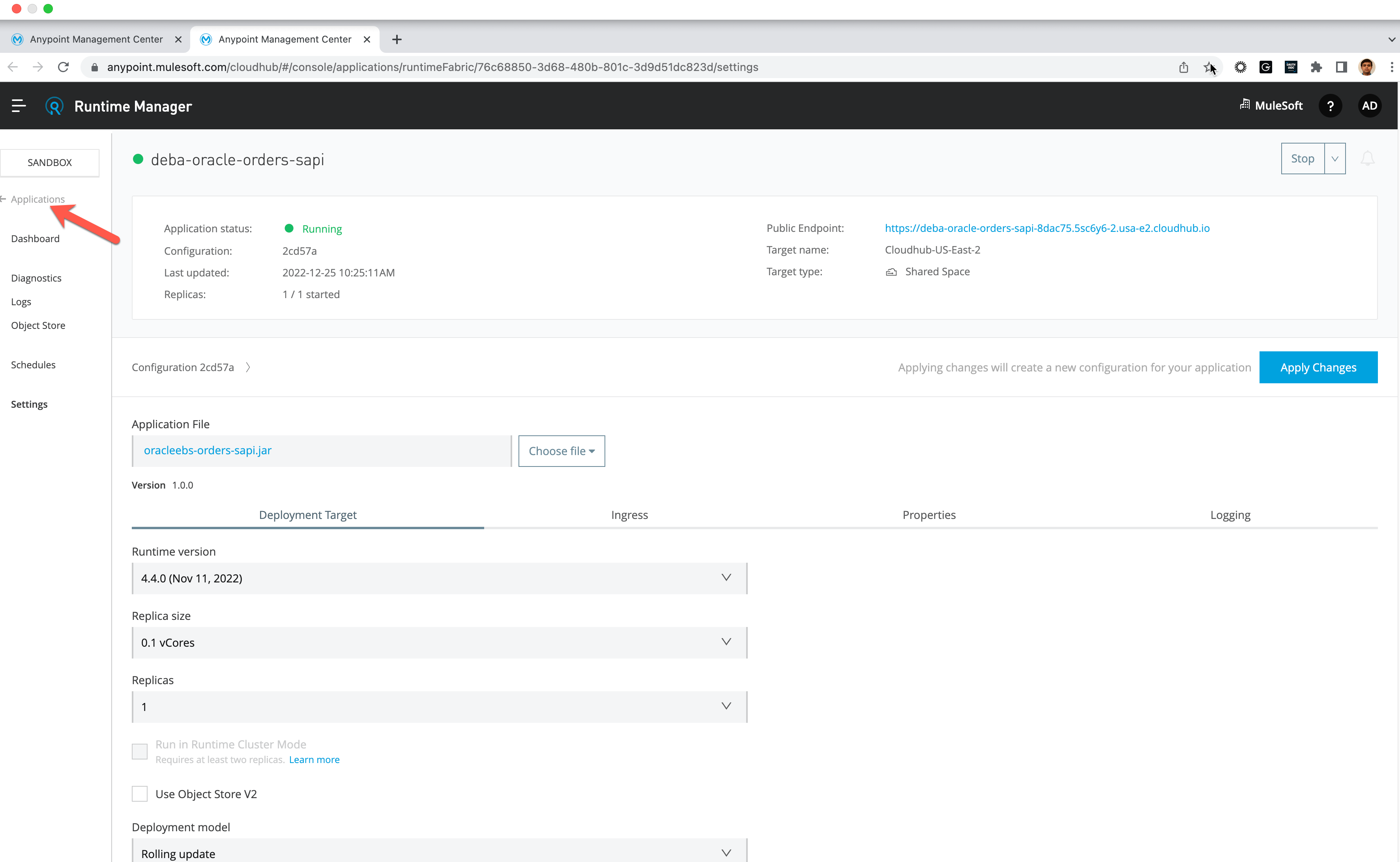 CloudHub deploy 5